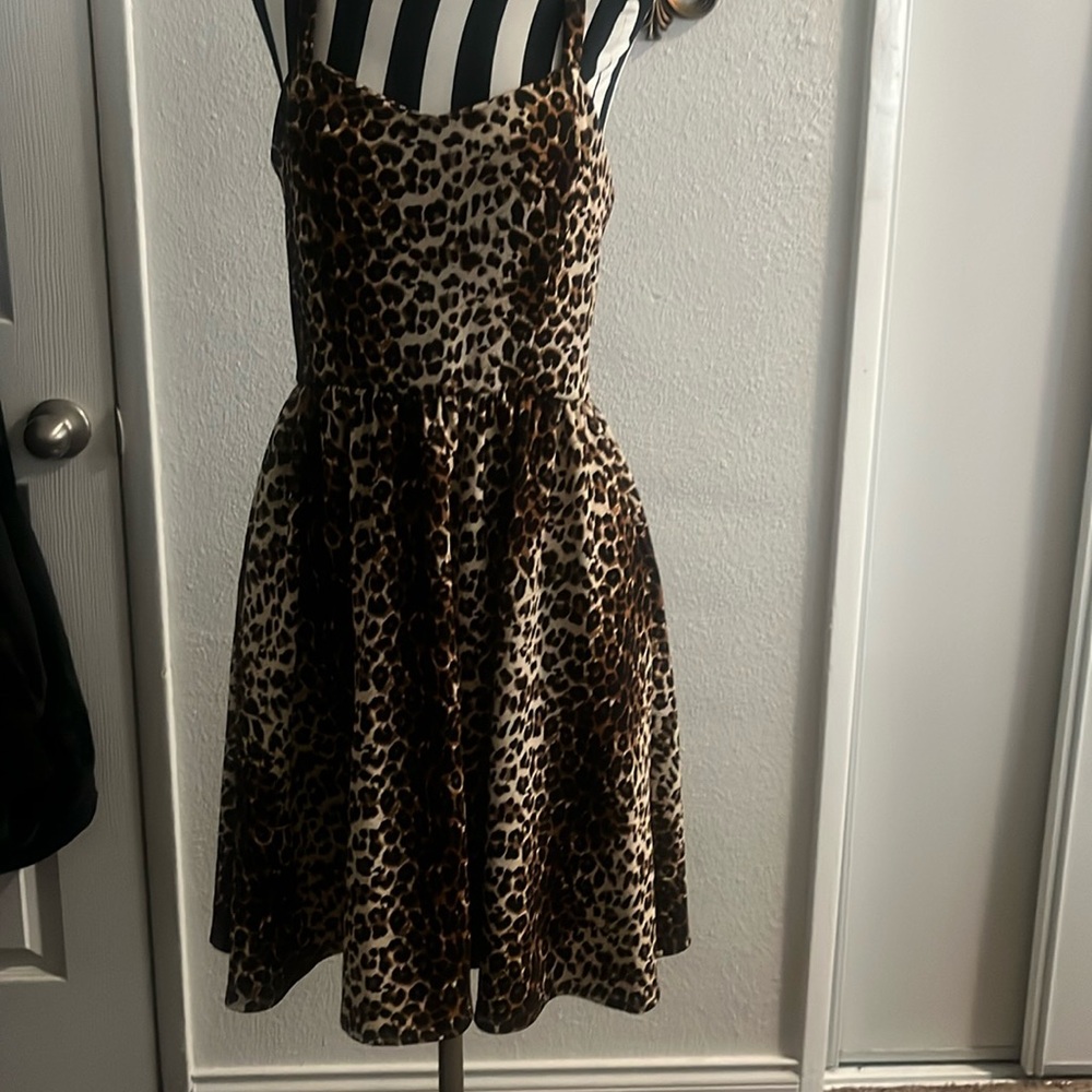 Rockabilly Leopard swing dress